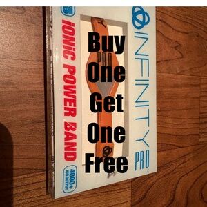 Infinity Pro Ionic Power Band in Orange new in box tourmaline crystal less pain